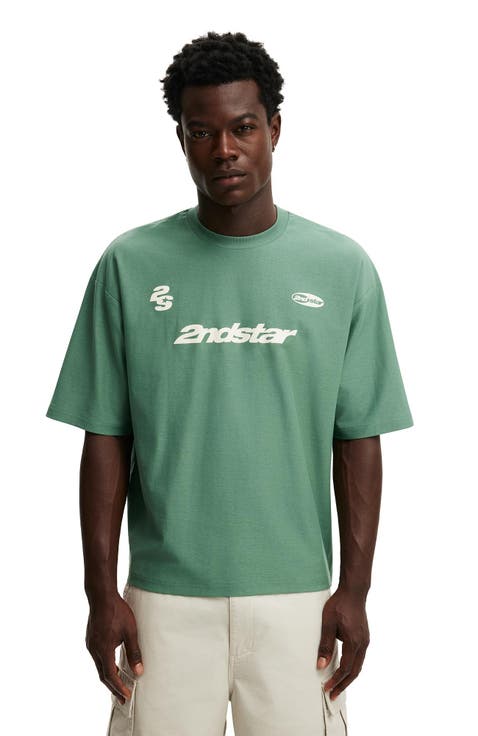 Men's Cropped Fit Graphic T-Shirt