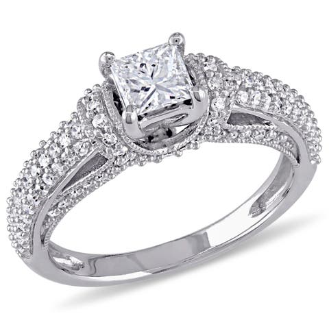 Diamond Princess Engagement Ring 14k