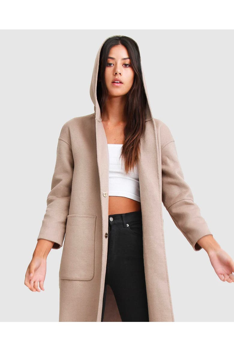 Walk This Way Wool Blend Oversized Coat, Alternate, color, SAND