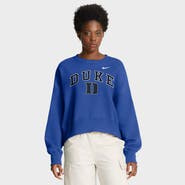 Nike Women's Nike Royal Duke Blue Devils Oversized Phoenix Arch Pullover Sweatshirt