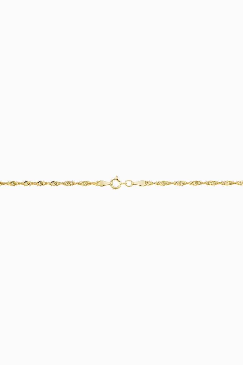 14K Gold Spirah Chain Necklace, Alternate, color, Yellow Gold