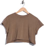Free People Hot Shot Stretch Cotton Crop Tee