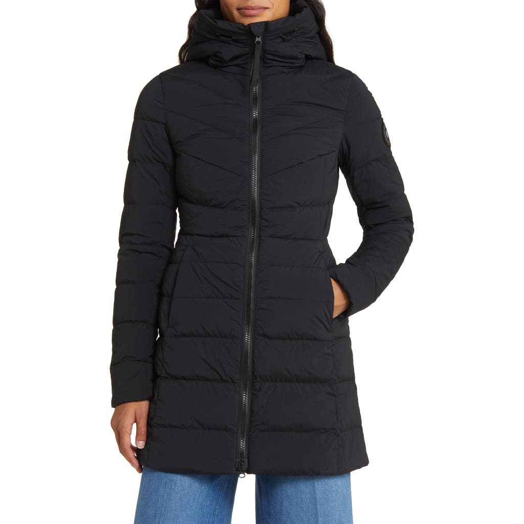 Canada Goose Clair 750 Fill Power Down Puffer Coat In Black