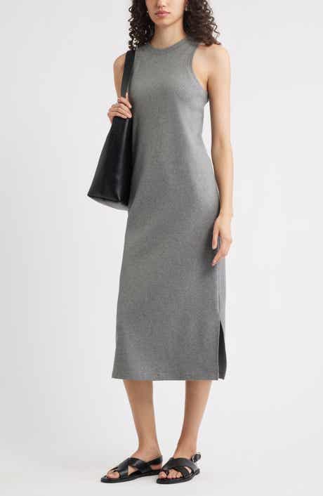 Nordstrom Stretch Cotton Ribbed Tank Dress