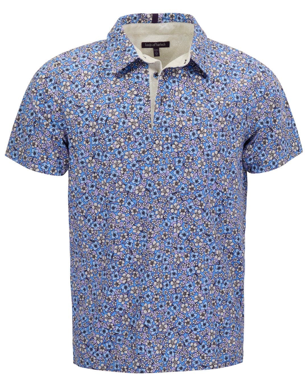 Floral Field Mens Knit Polo - image 2
