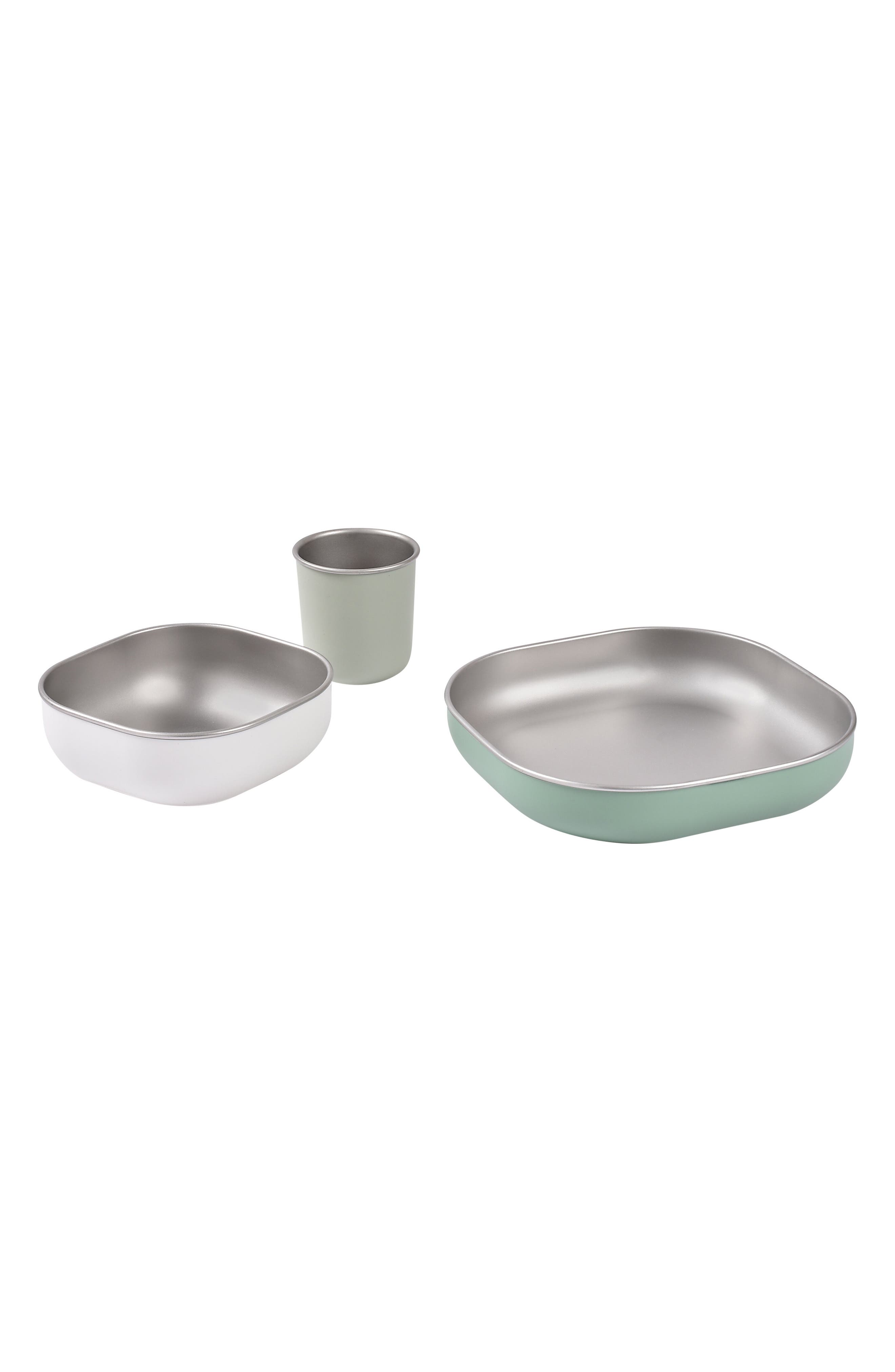 BEABA Stainless Steel Meal Set in Sage Green 