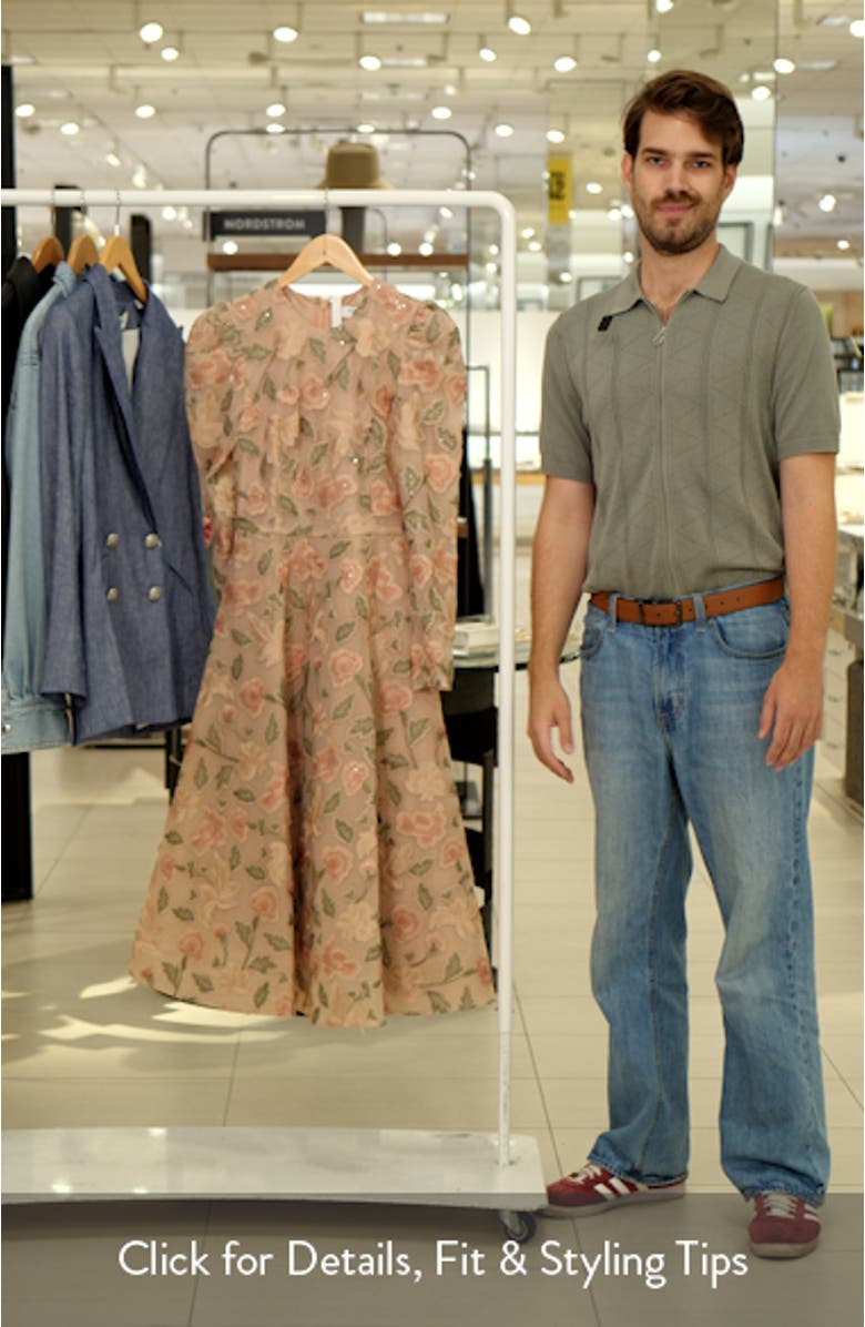 Anastasia Sequin Floral Fit & Flare Cocktail Dress, sales video thumbnail