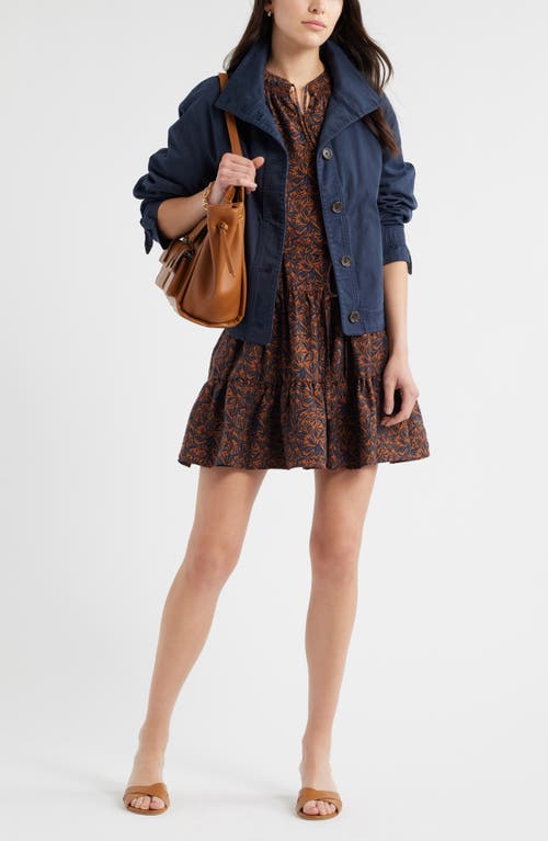 Caslonr Caslon(r) Tie Neck Tiered Dress