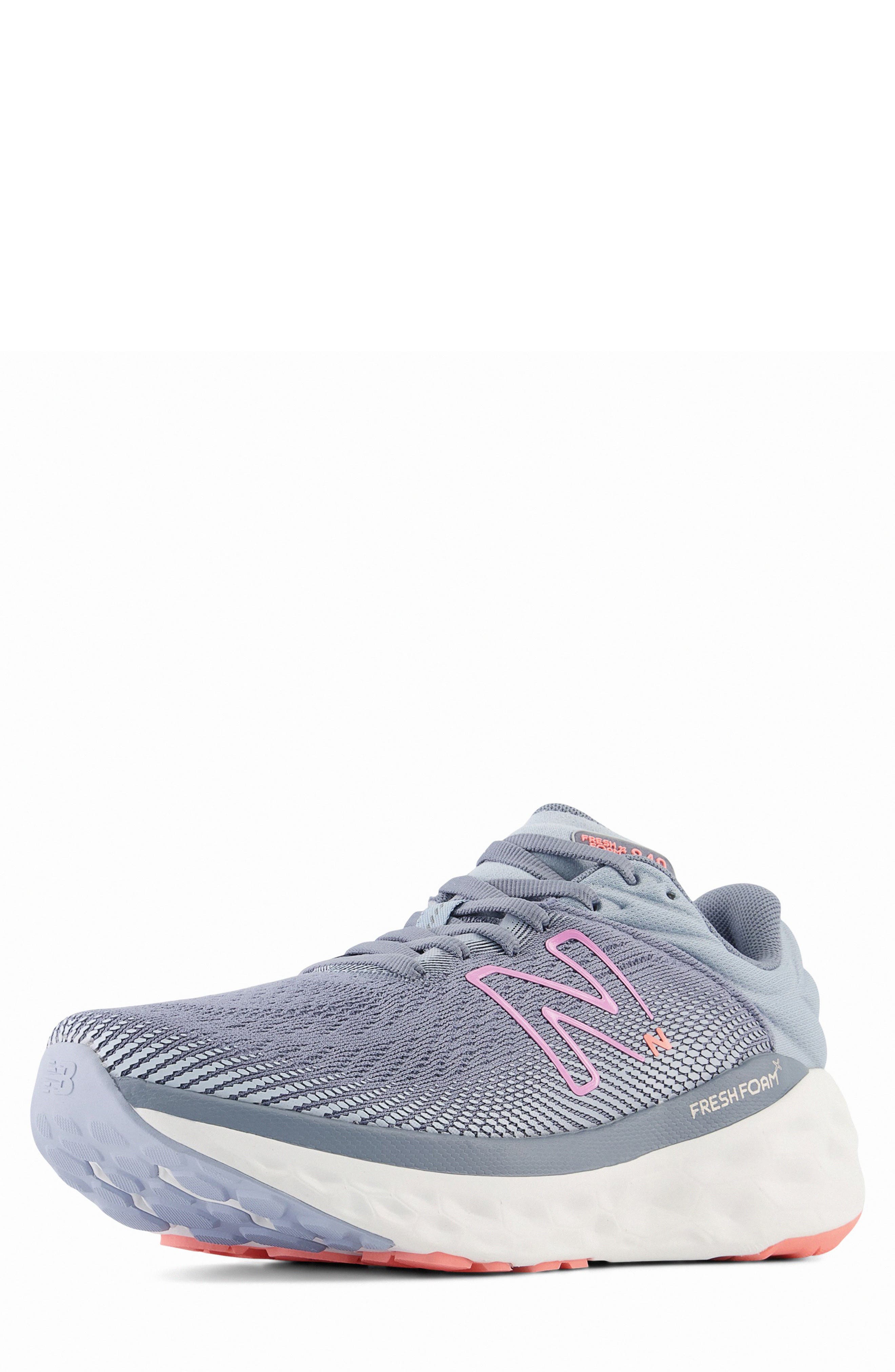 Fresh Foam X 840v1 Sneaker, Alternate, color, ARCTIC GREY/ RASPBERRY