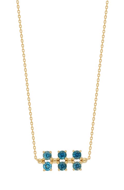 Three-Row Semiprecious Stone Pendant (Nordstrom Exclusive)