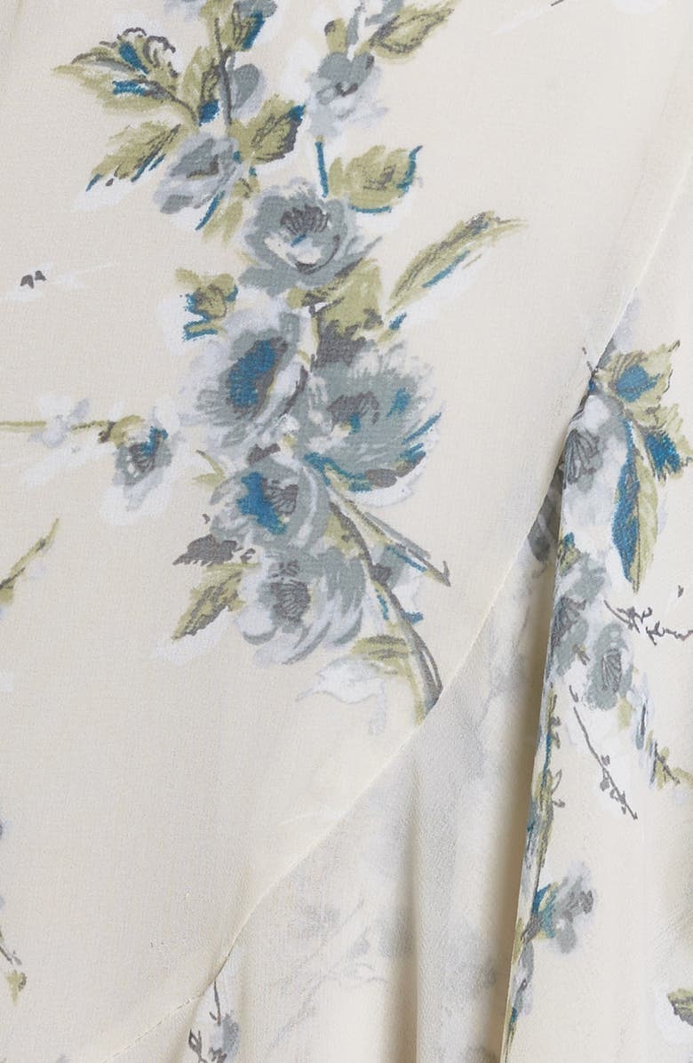 WAYF Elanor Ruffle Faux Wrap Maxi Dress, Alternate, color, 