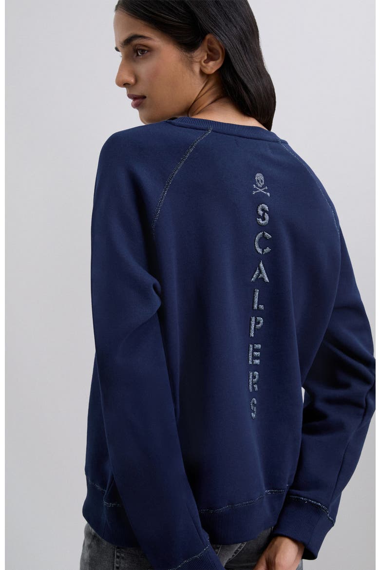 Verticallogo Sweater, Alternate, color, Navy