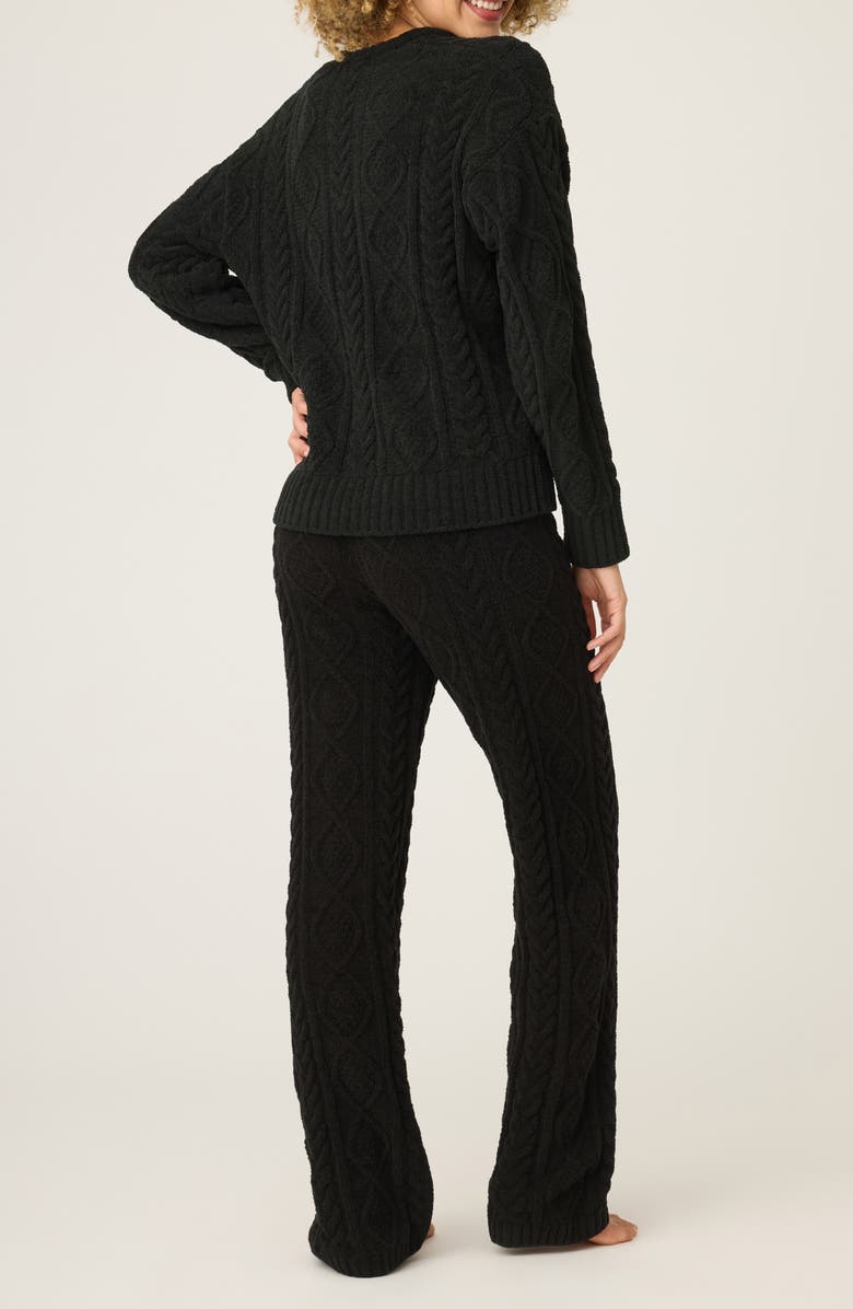 PJ Salvage Cozy Cable Knit Chenille Pajamas, Alternate, color, 