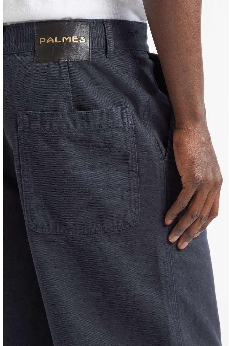 Coarse Cotton Twill Shorts, Alternate, color, BLACK