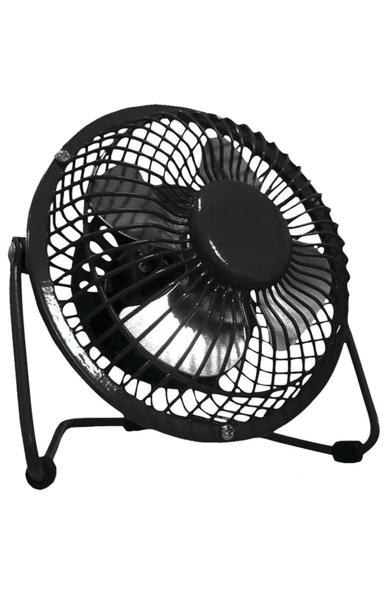 Optimus 4 in. Personal Metal Fan, Main, color, Black