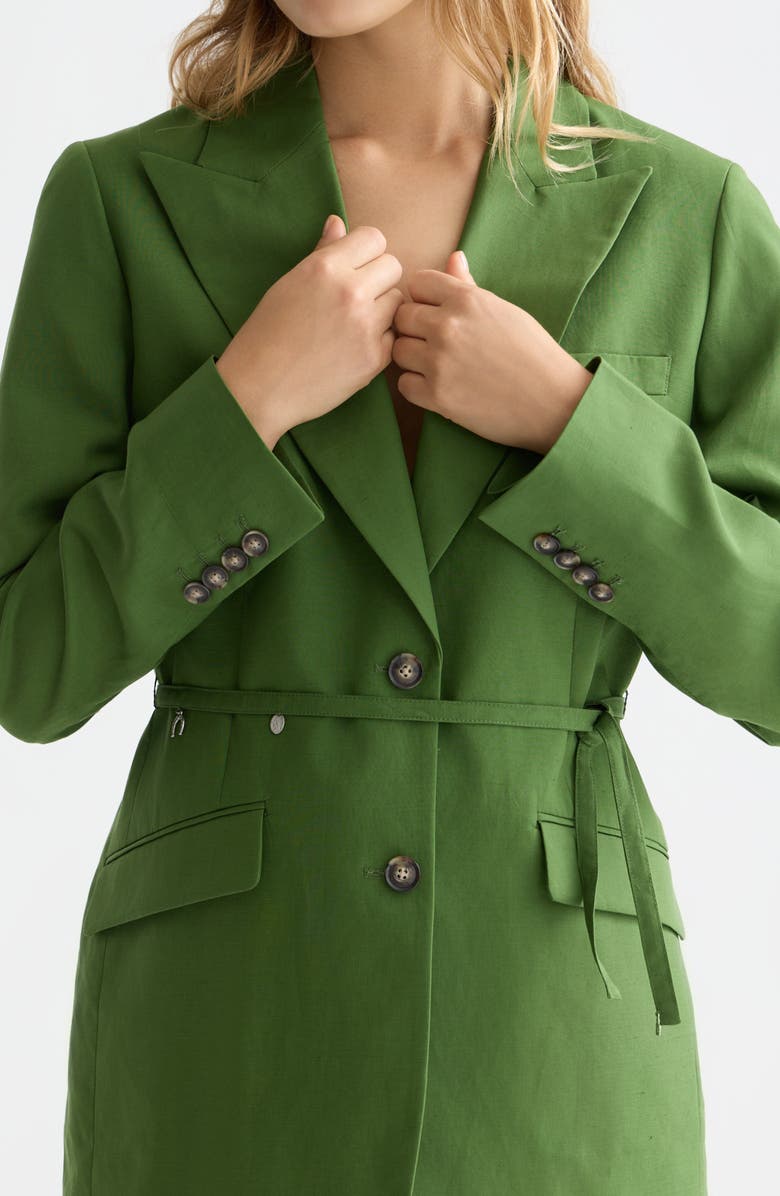 Scotch 
Soda Charm Belted Blazer, Alternate, color, Garden Green