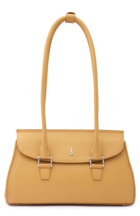 Coco Baguette Pebble Leather Shoulder Bag