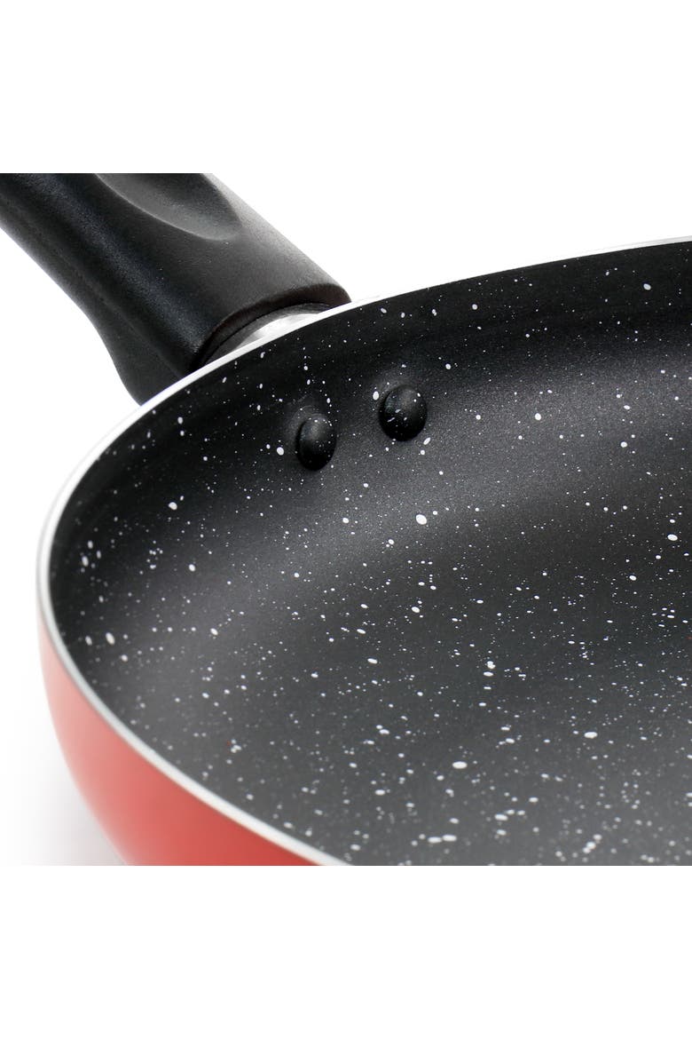 Luneta 9.5 Inch Aluminum Nonstick Frying Pan, Alternate, color, Red