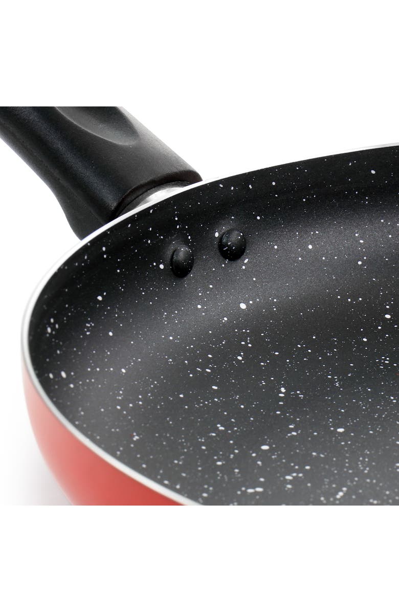 OSTER Luneta 9.5 Inch Aluminum Nonstick Frying Pan, Alternate, color, Red