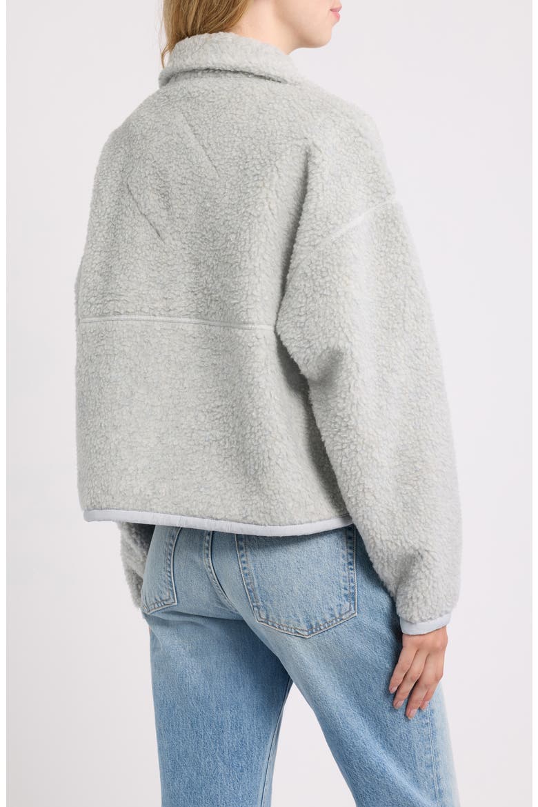 Simcoe Wool Blend Fleece Jacket, Alternate, color, SILVERBIRCH HEATHER