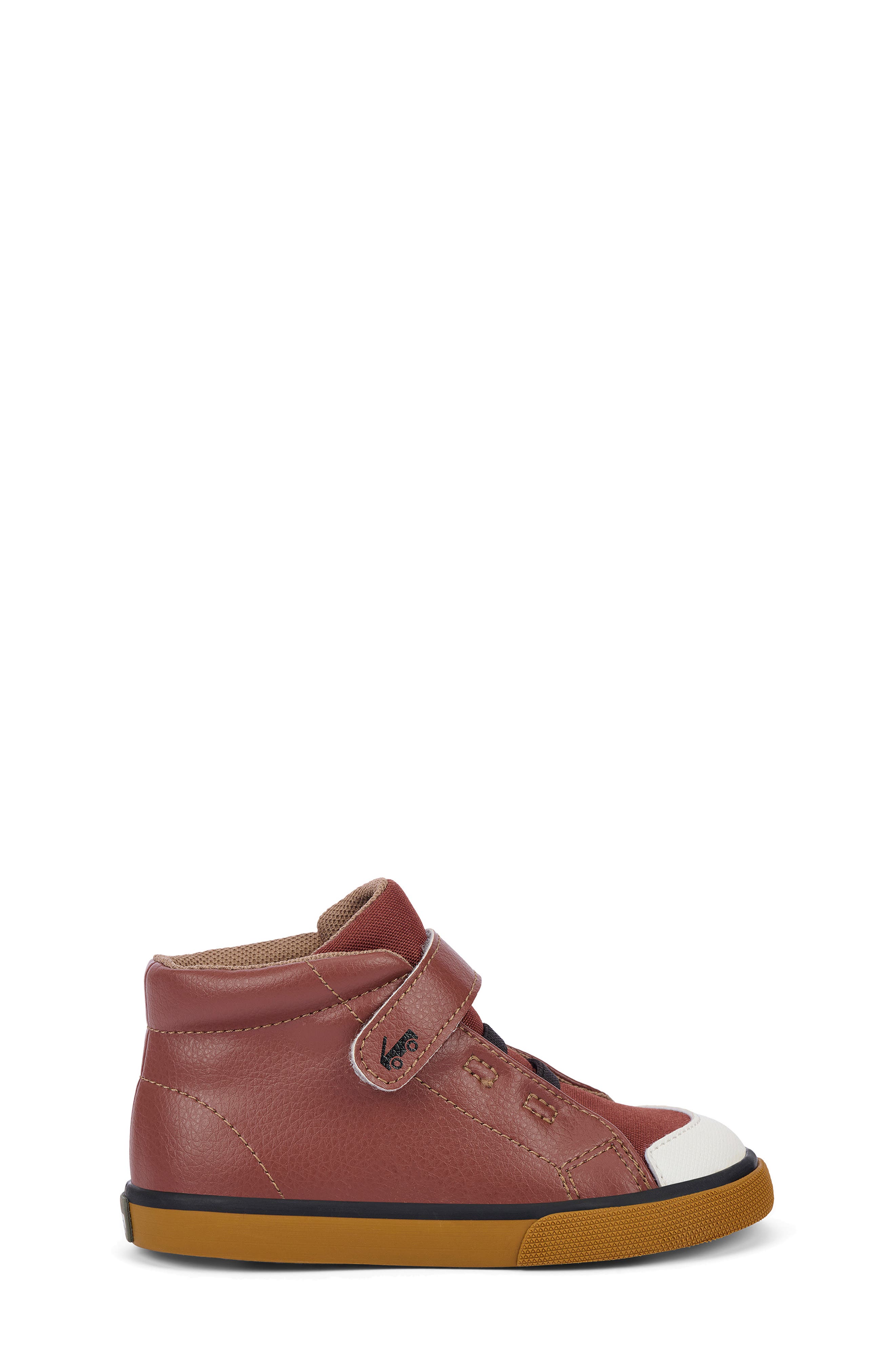 Kids' Drew High Top Sneaker, Alternate, color, BROWN