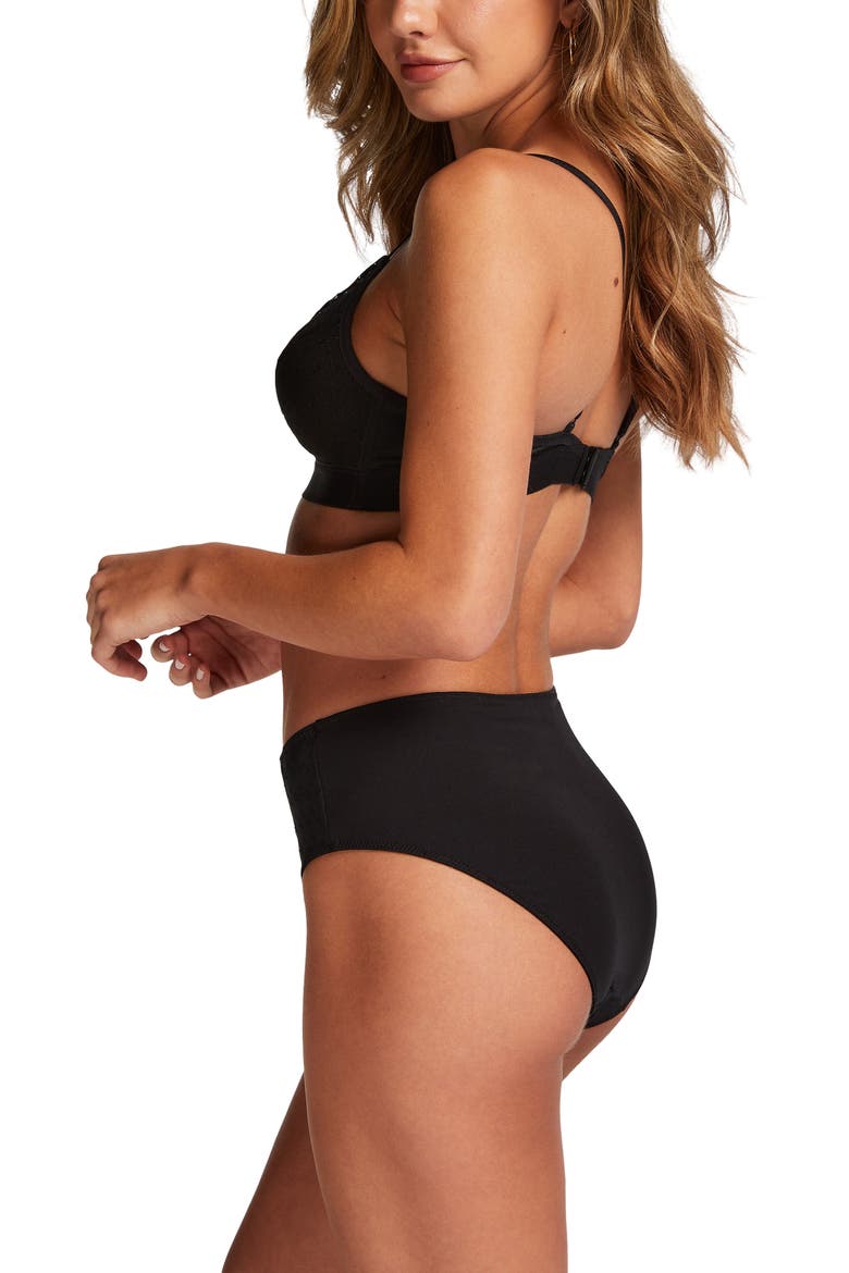 Sophie Padded Non-Underwired Bra, Alternate, color, Caviar