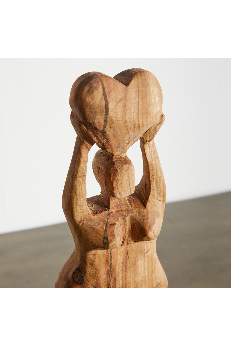 Mother Nurture Natural Eucalyptus Wood Sculpture, Main, color, Natural