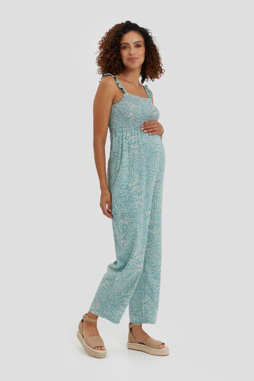 Nom Maternity Marais Jumpsuit In Blue