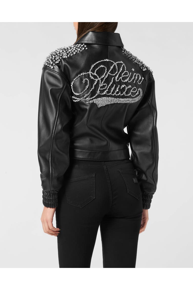 Boxy Cargo Bomber Plein Deluxe Signature Women, Alternate, color, black