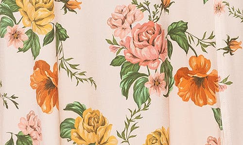 Shop Alexia Admor Kennedy Ruched Slit Maxi Skirt In Vintage Florals