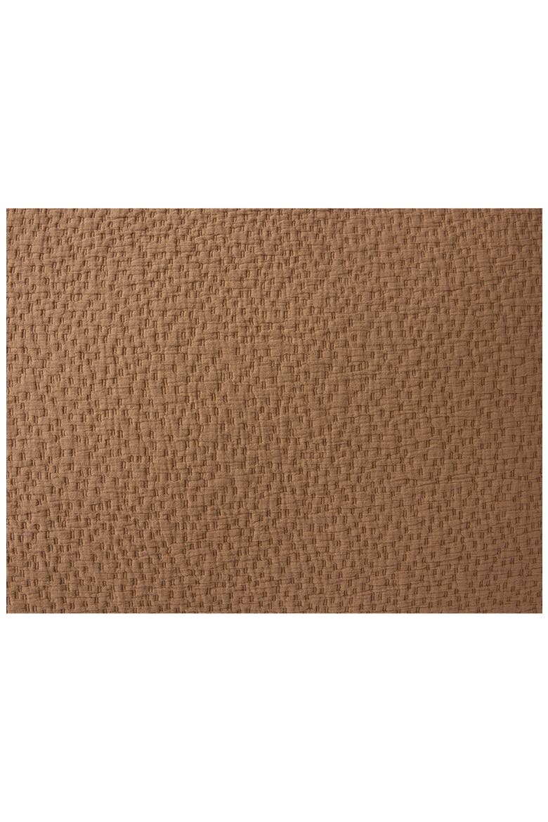 Cascade Organic Cotton Matelassé Sham, Alternate, color, CHESTNUT