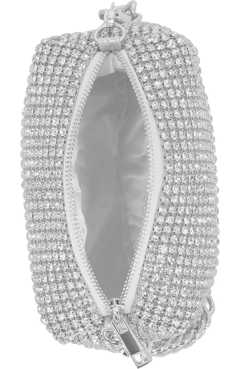 Jessica McClintock Shane Crystal Mesh Shoulder Bag, Alternate, color,