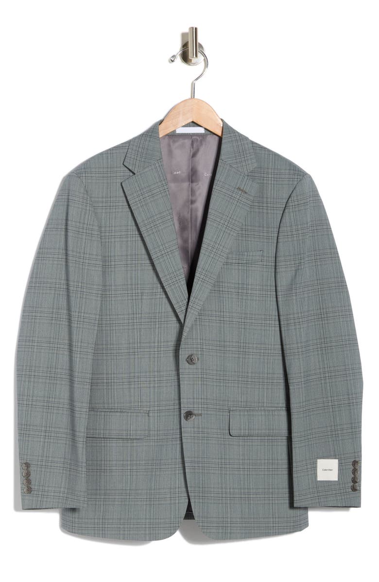 Calvin Klein Two-Button Sport Coat, Main, color, Green