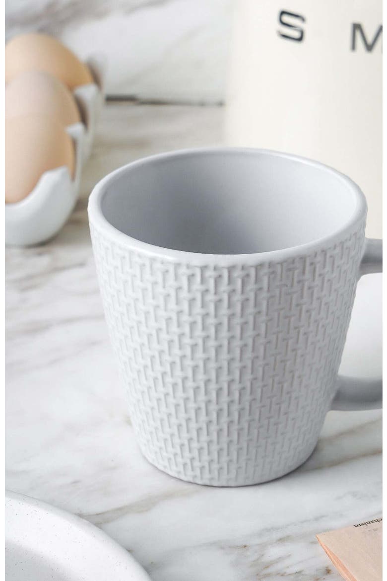 Olivia Stoneware 4-Piece Mug Set, Alternate, color, White