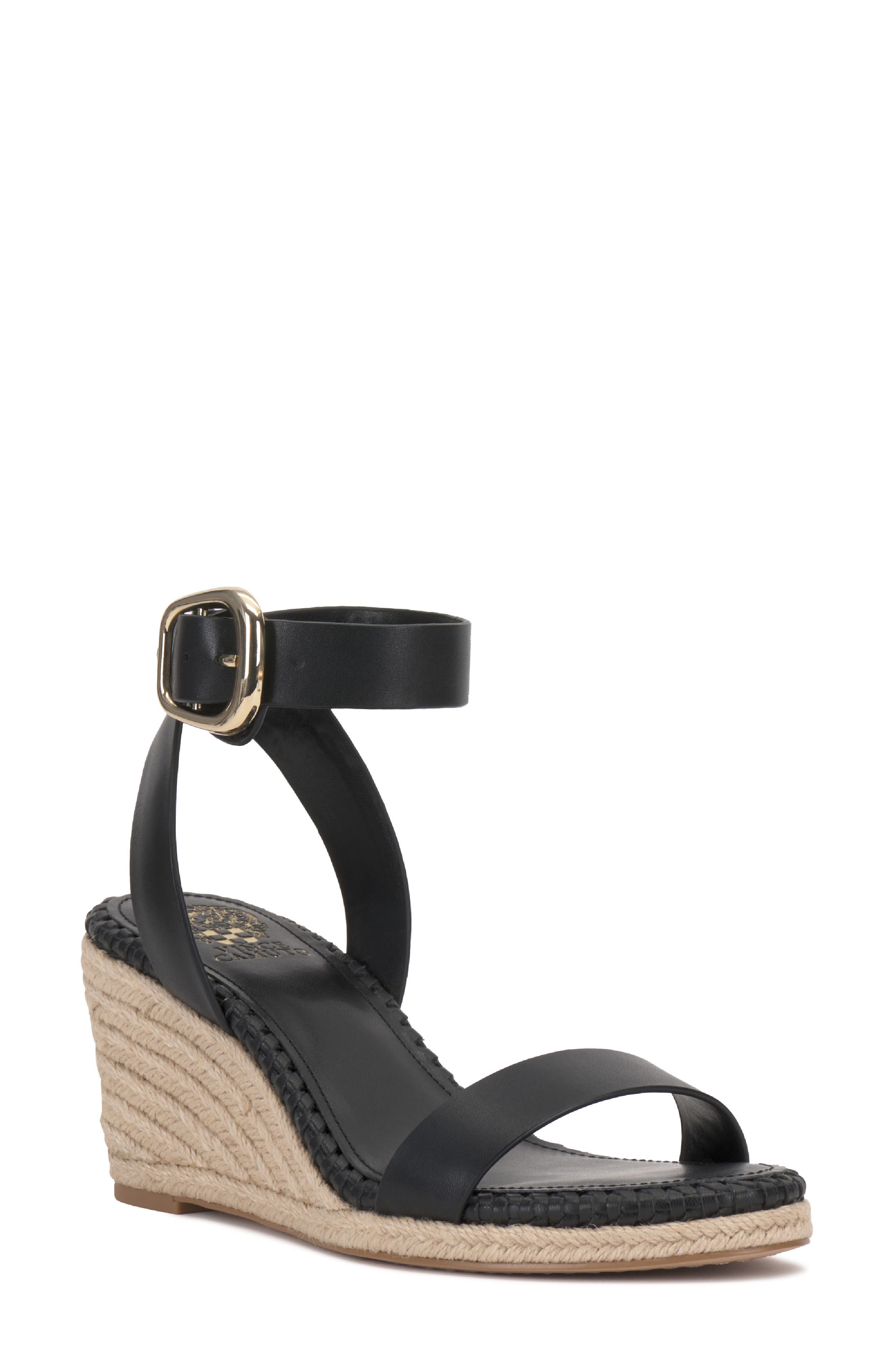 Vince Camuto Fainel Espadrille Ankle Strap Platform Wedge Sandal, Main, color, 