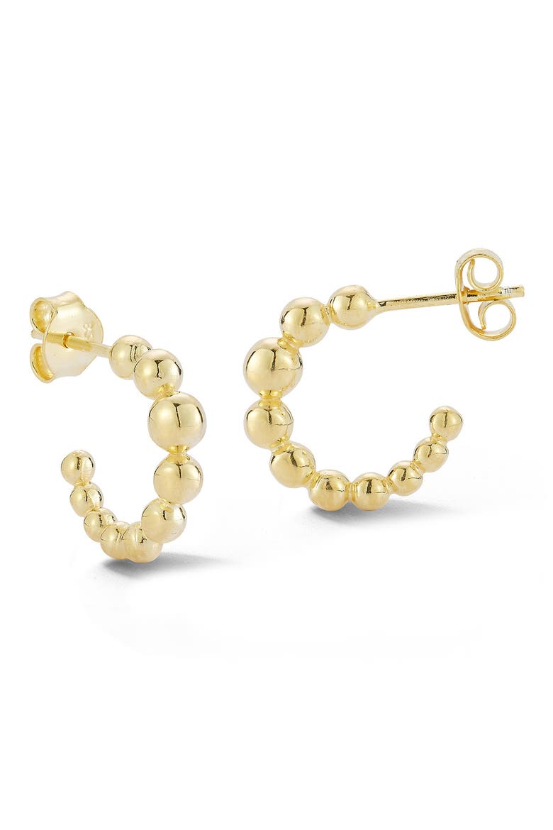 Bubble Hoop Earrings, Main, color, GOLD