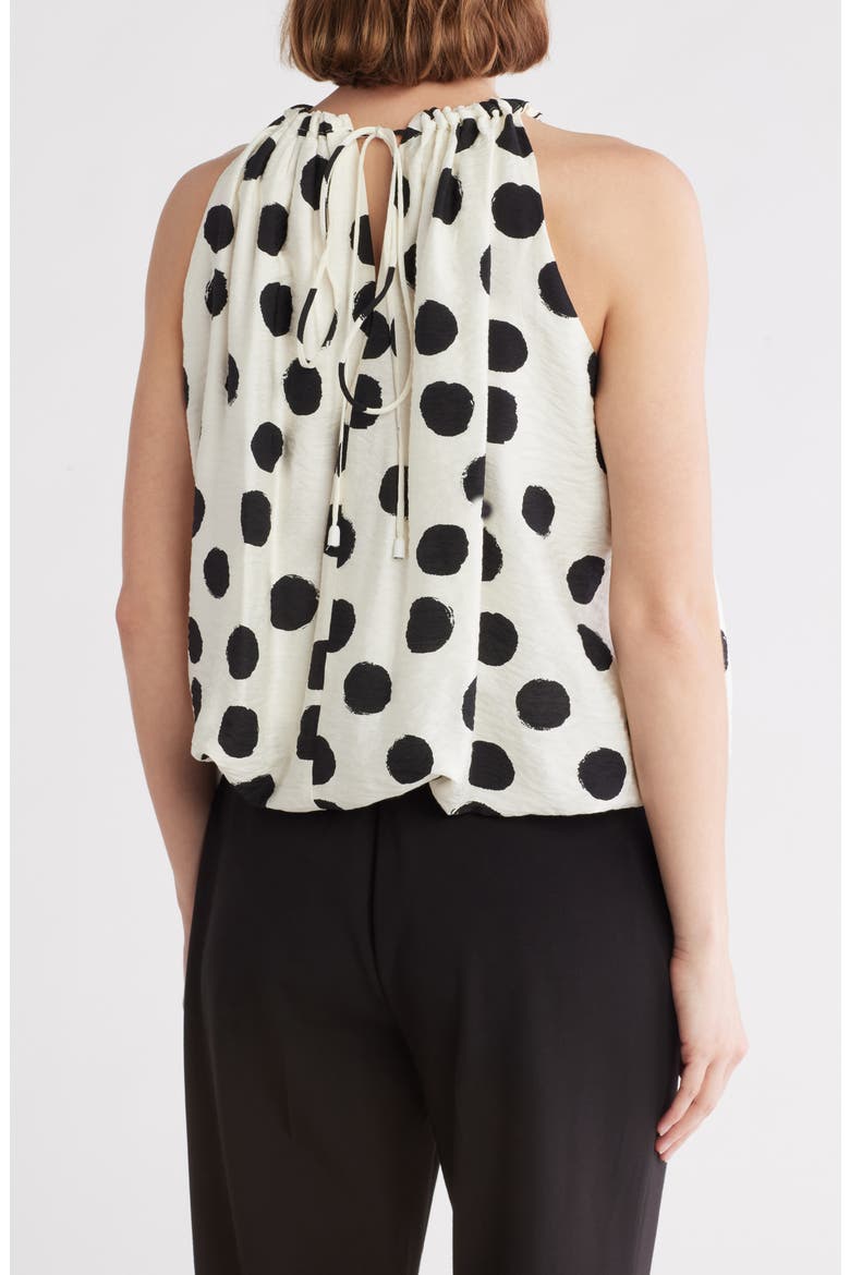 Abstract Dot Bubble Top, Alternate, color, BLACK