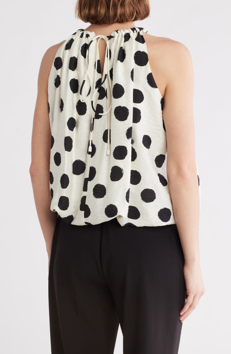 PATRIZIA LUCA Abstract Dot Bubble Top, Alternate, color, Black