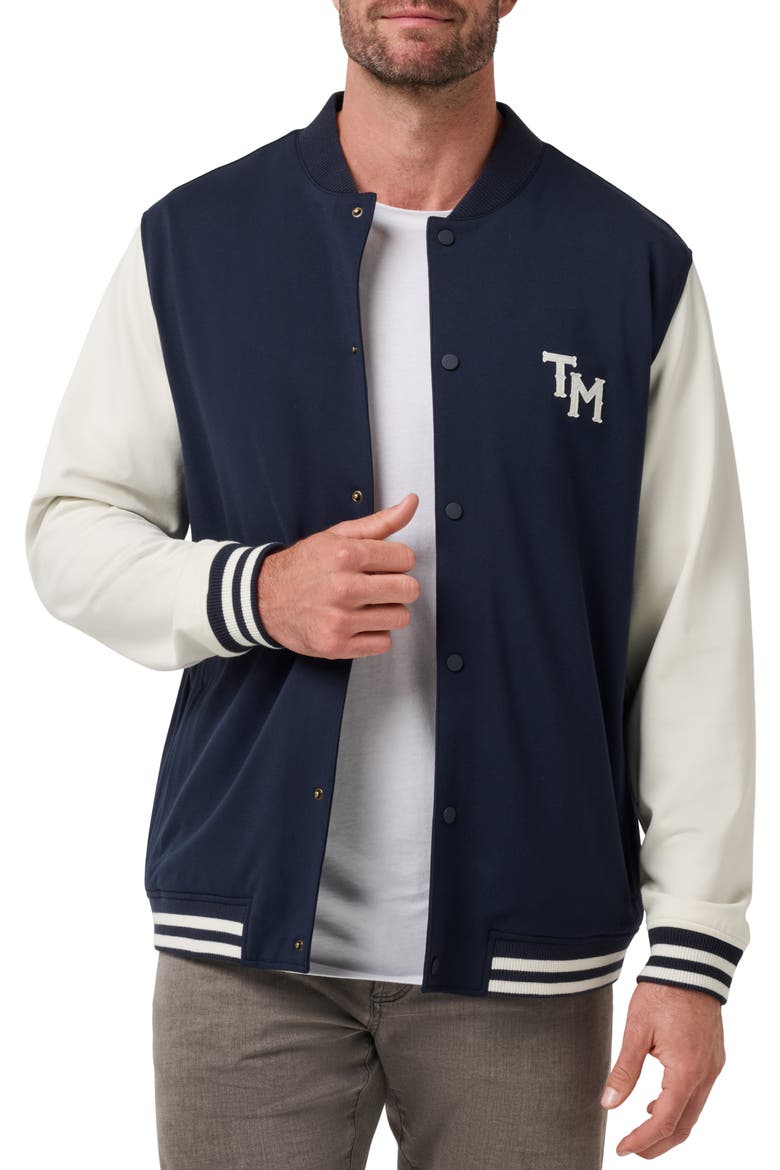 Varsity Club Bomber Jacket, Main, color, TOTAL ECLIPSE