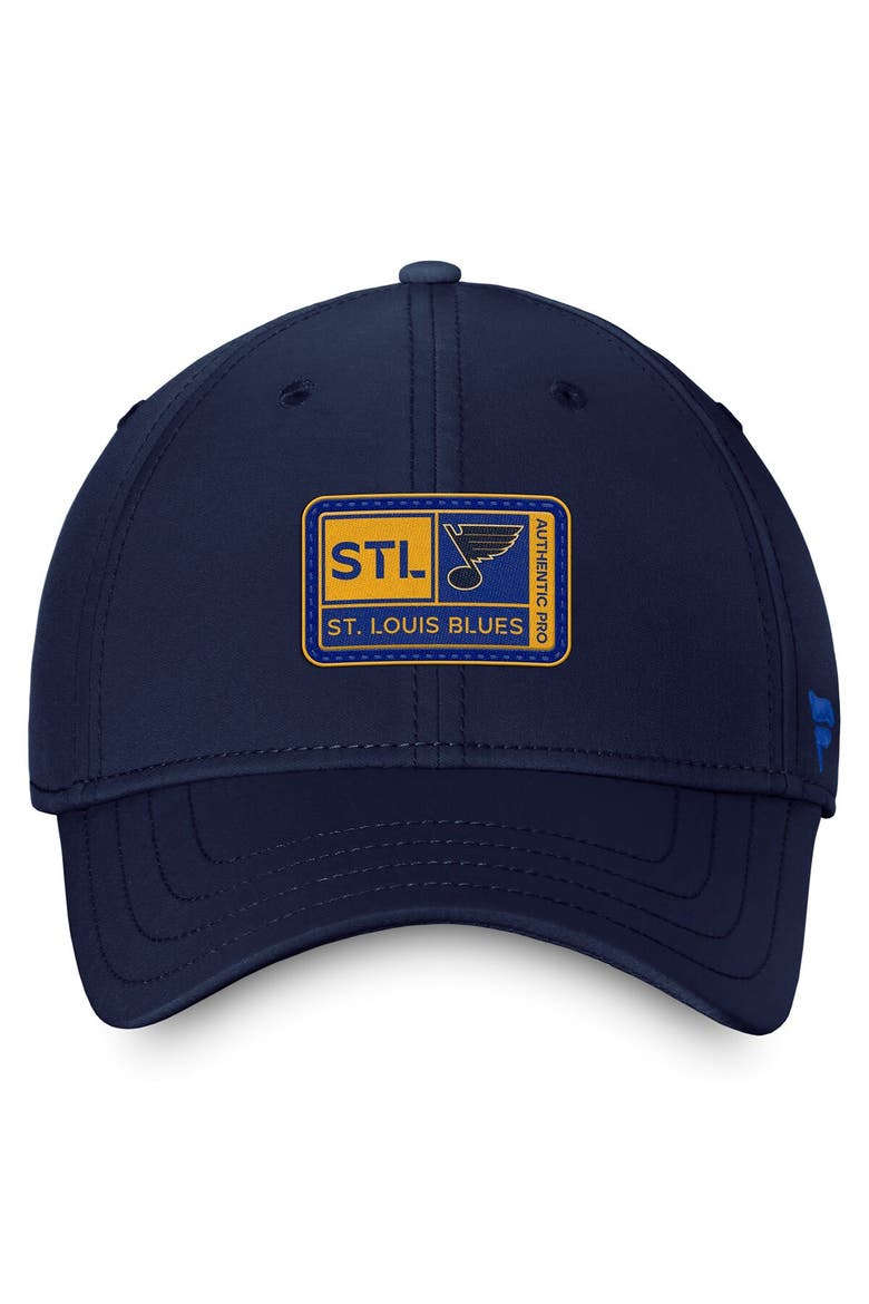 Men's Fanatics Branded  Navy St. Louis Blues Authentic Pro Training Camp Flex Hat, Alternate, color, Navy