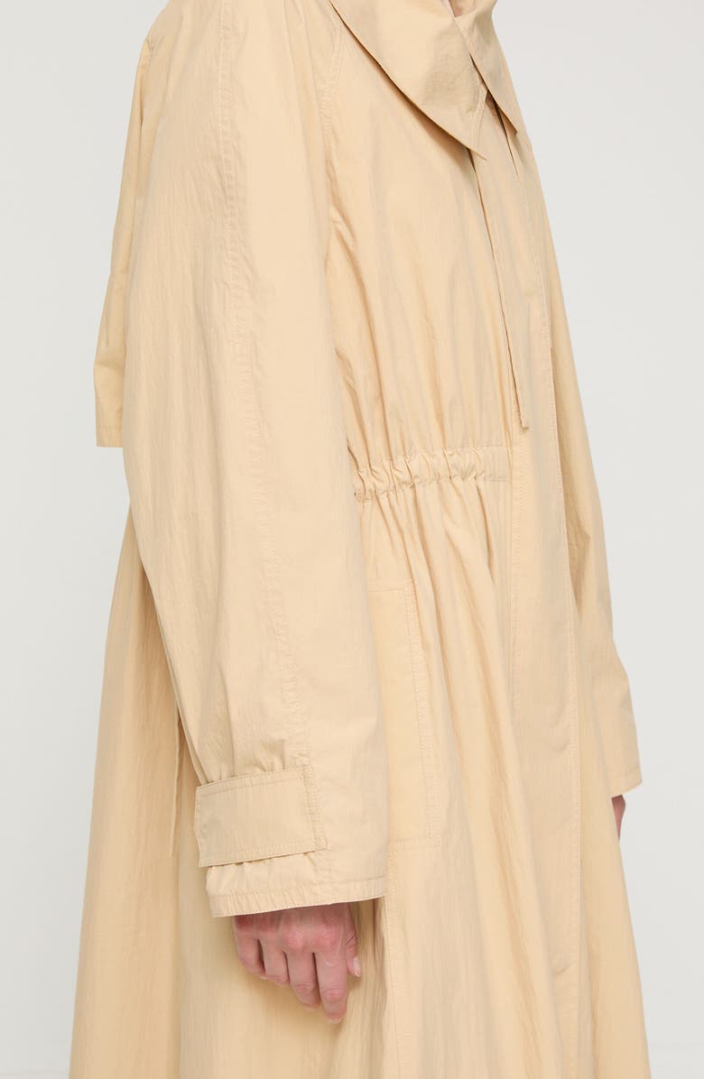 Lafayette 148 New York Travel Cotton Trench Coat, Alternate, color, Halo Yellow