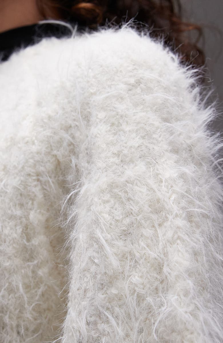 Topshop Relaxed Fit Super Fluffy Sweater, Alternate, color,