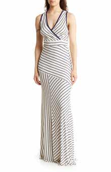GO COUTURE Sleeveless Maxi Stripe Dress