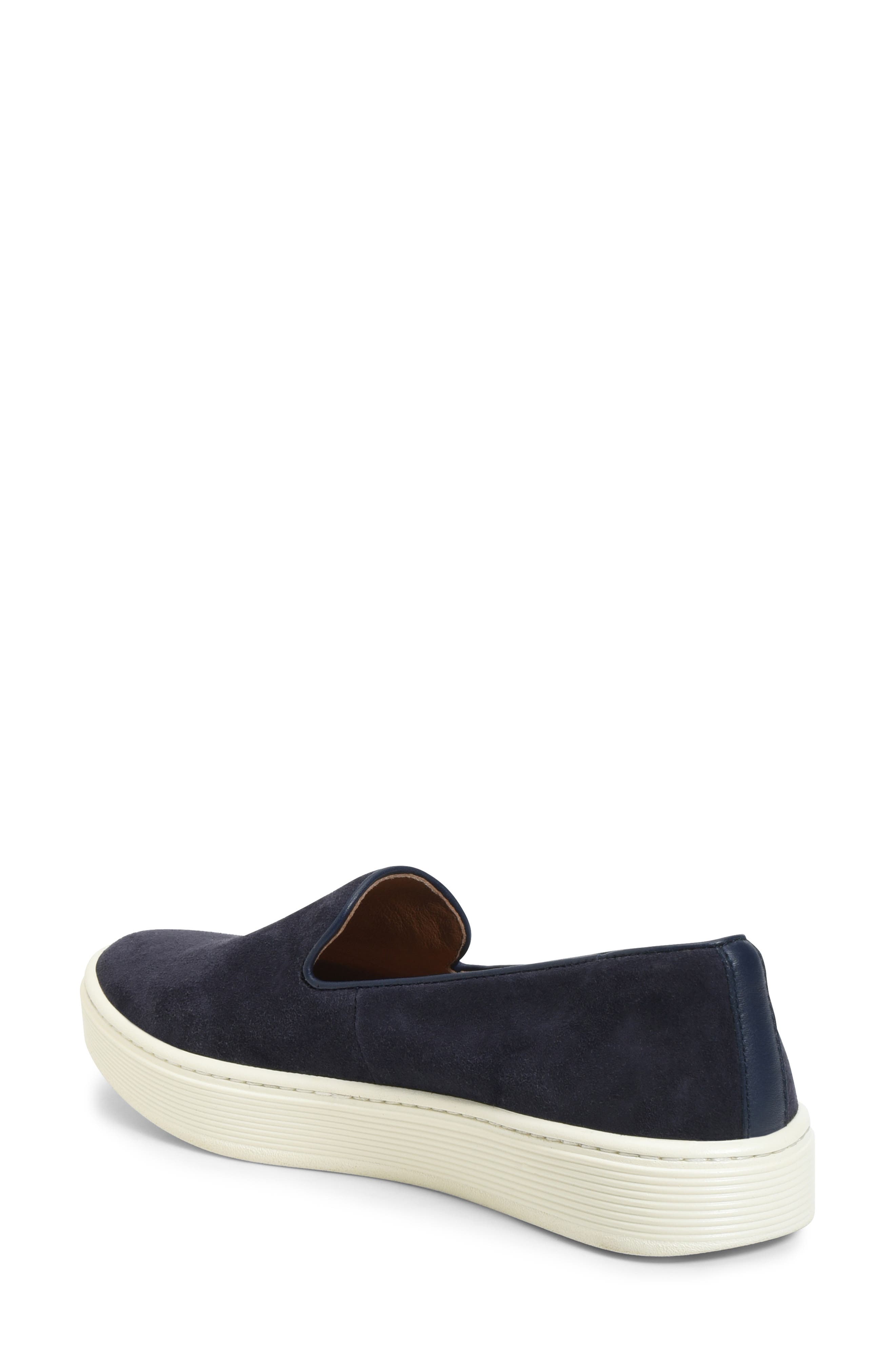Somers Slip-On Sneaker, Alternate, color, NAVY SUEDE