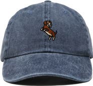 Dalix Dachshund Embroidered Dad Cap