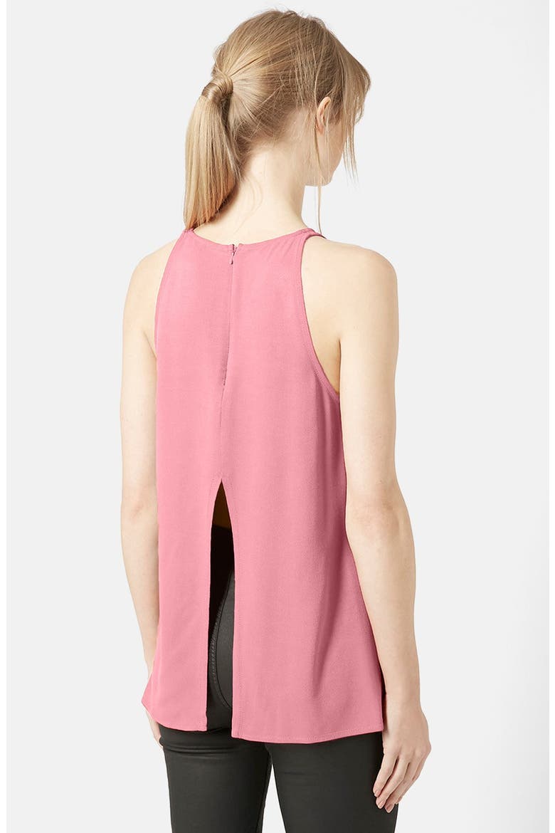 'Milo' Split Back Sleeveless Top (Nordstrom Exclusive), Alternate, color, ROSE
