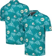 Reyn Spooner Men's Reyn Spooner Aqua Miami Dolphins Throwback Pua Performance Polo