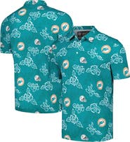 Reyn Spooner Men's Reyn Spooner Aqua Miami Dolphins Throwback Pua Performance Polo