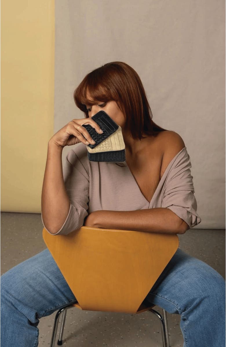 Deux Mains Slim ID Case, Alternate, color, Black