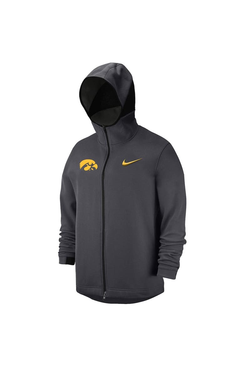 Men's Nike Anthracite Iowa Hawkeyes Tonal Showtime Full-Zip Hoodie, Alternate, color, Anthracite